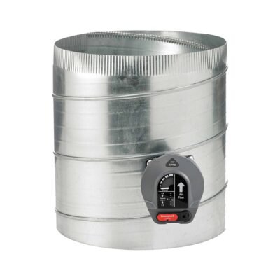 14in Zoning Damper 24VAC 1400CFM Galv Steel Round Motor