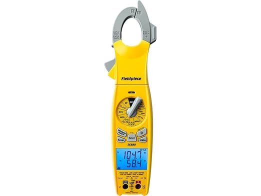 Fieldpiece, wireless clamp meter, 600A, swivel display, HVAC