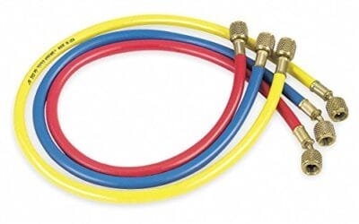 JB Industries, manifold hose set, 60 inch hoses, HVAC hoses, color-coded hoses