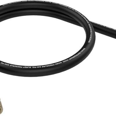 Navac refrigerant hose, high-flow HVAC hose, 6' refrigerant hose, black refrigerant hose, Navac Big Boy hose