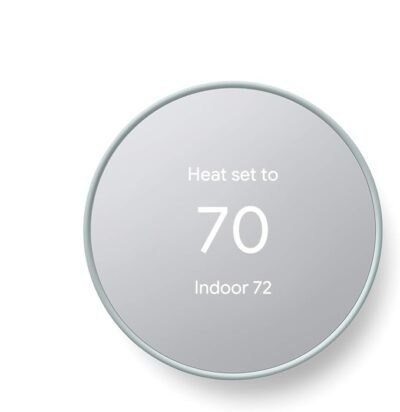 Google Nest thermostat, smart thermostat, programmable thermostat, Wi-Fi thermostat, fog color thermostat