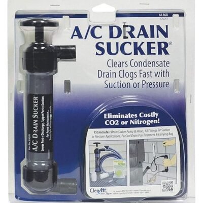 A/C drain sucker kit, drain cleaning kit, A/C maintenance tool, clog removal kit, air conditioning drain cleaner