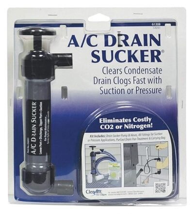 A/C drain sucker kit, drain cleaning kit, A/C maintenance tool, clog removal kit, air conditioning drain cleaner