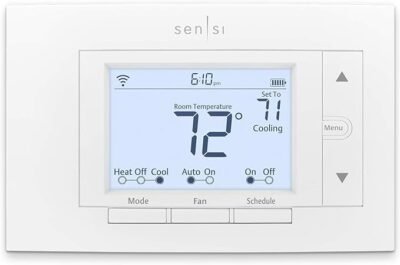 Emerson Sensi thermostat, Wi-Fi smart thermostat, Alexa compatible, Energy Star thermostat, smart home thermostat