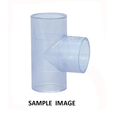 Spears 401-007L, clear PVC tee, 3/4" PVC fitting, PVC tee fitting, Spears PVC pipe