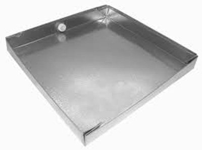 drain pan, 28x60 drain pan, heavy-duty drain pan, 24 gauge drain pan, large drain pan