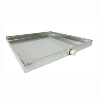 drain pan, 30x66 drain pan, steel drain pan, 26 gauge drain pan, heavy-duty drain pan