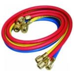 JB Industries, manifold hose set, 60 inch hoses, HVAC hoses, color-coded hoses