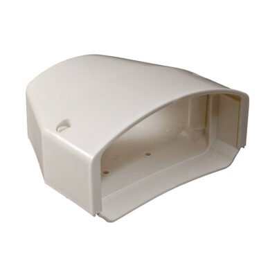 Cover Guard, end cap, white plastic, HVAC end cap, duct protection