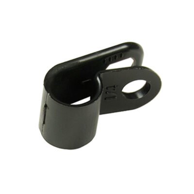 Cable clamp, Nylon clamp, 0.25 in clamp, Black cable holder, Wire management