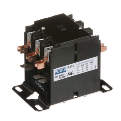 Goodman Contactor, 24V 40A Contactor , HVAC 3-Pole, PPCON3P40A24V, UL Certified