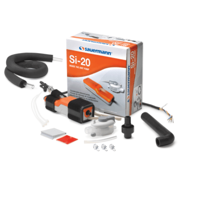 Sauermann Si-20, 230V condensate pump, inline mini pump, condensate removal, HVAC pump