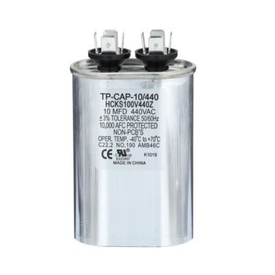 TRADEPRO- 10 MFD 440V Oval Run Capacitor