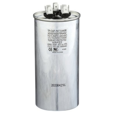 TRADEPRO - 70+7.5 MFD 440V Round Run Capacitor